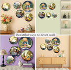 RITUALISTIC Dwarka Pichwai Wall Plates for home decoration & living room | Metal Wall décor | Gift items for unisex |wall art | wall showpiece| Home Décor Christmas Gift Items | Set of 5 plates