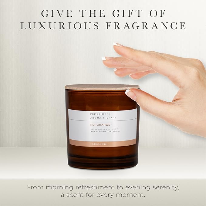 Pecksniff's Amber Re-Charge Candle | 3 Wicks, 550g/19.40oz