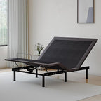 Twin XL Adjustable Bed Base Frame,Electric Bed with Head and Foot Incline, Soft Cover & Zero Gravity & Wireless Remote with Backlight, 80"×38"×12",Black