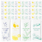 Moist Cotton Towel Bulk Moist Towelettes Individually Wrapped,White Towel Services,Refreshment Pre Moistened Towels for Dentist Travel Sport Party Hotel 100，Lavender,Green tea, Lemon and Cucumber
