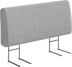 Upholstered Modern Headboard for Full Size Bed, Height Adjustable and Ergonomic Headboard, Easy Assemble, Sturdy and Durable, Linen Finish, Grey