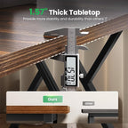70.8" Large Executive Desk - Computer Office Desk Workstation, Modern Business Writing Table with Sturdy Metal Legs for Home Office (Wood Color, 71 Inch)