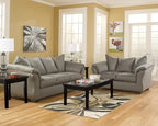 Signature Design by Ashley Darcy Casual Plush Loveseat, Grayish Brown