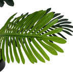 Christopher Knight Home Alene Set of 2 78.5''H Artificial Tree Indoor, Artificial Palm Tree with Nursery Pot, Tropical Style Faux Tree with Black Plastic Pot, Artificial Plant for Home Decor, Green