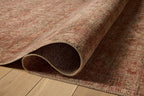 Loloi Amber Lewis Molly Collection MOL-09 Brick/Bark 5'-3" x 7'-9" Low Pile Area Rug