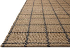 Loloi Chris Loves Julia Fletcher Collection FLE-01 Natural/Black 5'-0" x 7'-6", .37" Pile Height, Area Rug