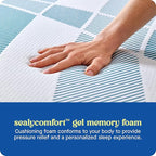 Sealy Dreamlife 10” Hybrid Mattress-in-a-Box, King, SealyComfort Gel Memory Foam, SealyResponsive Encased Coils, Surface-Guard Technology