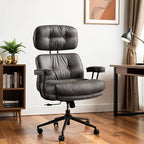 Ergonomic Office Chair Comfy with Lumbar Support, High Back Suede Leather Rolling Executive Desk Chair for Home Office & Gaming,360° Swivel, 300lbs (Grey)