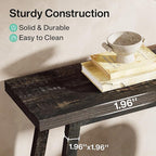 Tribesigns Farmhouse Console Entryway Table: 70.9 Inches Extra Long Console Table for Entryway, 2-Tier Narrow Wood Foyer Sofa Couch Table for Hallway, Entrance, Living Room, Dark Brown