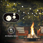 Enbrighten Globe Outdoor String Lights, 44ft, 12 Large 4in Round Bulbs, 2700K Warm White LED, Waterproof, Patio, Backyard, Garden, Pergola, Balcony, 84331