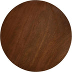 Kate and Laurel Dahl Modern Slatted Wooden Round Drink Table; 12 x 23; Walnut Brown; Transitional Wood Accent Pedestal Table for Use as Living Room Plant Stand or Small Bedroom Nightstand