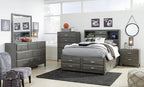 Signature Design by Ashley Caitbrook Contemporary 7 Drawer Dresser with Dovetail Construction, Weathered Gray