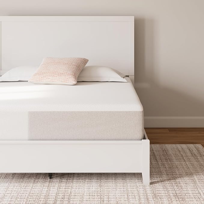 Signature Design by Ashley Queen Size Cool Max 12 Inch Medium Plush Cooling Gel Infused Memory Foam Mattress for Pressure Relief, Fiberglass Free, Mattress in A Box