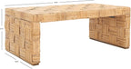 Safavieh Home Collection WIK6503 Table, Honey Natural/Kubu