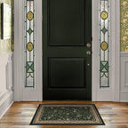 RUGGABLE x Morris & Co Washable Area Rug– Pomegranate Blue Green 2x3, Stain-Resistant, Non-Slip – Small Machine Washable Rugs for Living Room, Bedroom, Hallway, Entryway & Bathroom–with Cushioned Pad