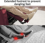 MCombo Small Power Lift Recliner Chair with Massage and Heat for Petite People, Cup Holders, USB Ports, Side Pockets, Fabric 7569 (Small-Regular, Burgundy)