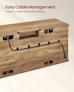 VASAGLE TV Stand for TVs up to 65 Inches, Farmhouse Entertainment Center with Sliding Barn Doors, TV Console Table for Living Room, Honey Brown ULTV324K41