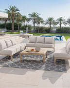 Luxury 24x24x6 Inch Outdoor Chair Cushions - Water&UV&Fade Resistant 1 Set Zippered Patio Back&Seat Cushion for Rattan Dining Rocking Swivel Chairs Loveseat Couch Sectional Sofa - Beige