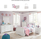 Signature Design by Ashley Anarasia Modern Glam Children's 6 Drawer Dresser, White