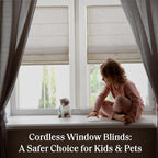 Madison Park Kyler Cordless Roman Shades - Single Panel, Lightweight Linen Blend Fabric, Natural Design, Easy Installation, Light Filtering Window Blind, Bedroom, Living Room Decor 35"W x 64"H Natural
