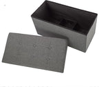 Lavish Home Ottoman Set of 2 - Ottoman Foot Rest, Linen Chest, or Storage Bench Set - 30in Ottomans for Living Room, Bedroom, Dorm Storage (Dark Gray)