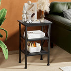 VECELO Modern Nightstands X-Design Side End Table Night Stand with Storage Shelf for Bedroom,Living Room