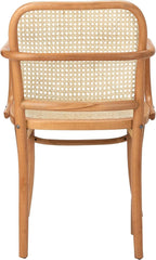 Safavieh Home Keiko White and Natural Cane Dining Chair