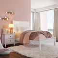 Grain Wood Furniture Greenport Solid Wood Platform Bed, Twin Size, Brushed White