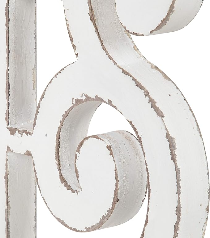 Kate and Laurel Wyldwood Rustic French Solid Wood Side Table, 24" x 14" x 12.75", White and Rustic Brown, Chic Farmhouse Inspiration, Natural Wood Top