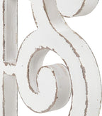 Kate and Laurel Wyldwood Rustic French Solid Wood Side Table, 24" x 14" x 12.75", White and Rustic Brown, Chic Farmhouse Inspiration, Natural Wood Top