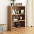 43 in Tall Bookcase, 3-Tier Bookshelf Open Storage, 33 inch Wide Floor Standing Indoor Furniture, Book Cases for Home School Library Office Bedroom Kids, Oak 3 Tiers