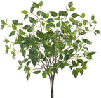 Eucalyptus Stems 32" Fake Plants Greenery for Vase Artificial Plants Indoor Bay Leaves Bathroom Decor Fake Leaves Greenery Stems Dining Room Decor Nordic (6PCS)