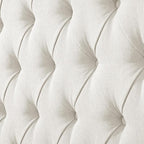 Lucky Monet Linen Upholstered Headboard Queen Size (Headboard Only), Nail Head Trim Wingback Tufted Button Headboard Luxury Soft Padded Head Board with Durable Metal Legs, Adjustable Height, Beige