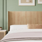 80.3" Wide Wooden Headboards King Size, Boho Headboards, Modern Wood Headboard King Size Headboard Only, Farmhouse Head Board Only, Wall Mounted Head Board, Natural Wood