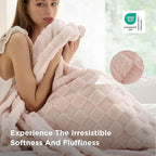 Bedsure GentleSoft Full Size Blankets for Bed Light Pink - Super Soft Cozy Fleece Blanket for Women Men Girls, Large Fuzzy Throws for Bedroom Decor, 84x90 Inches
