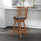 Hillsdale Fairfox 24.5" Wood Swivel Counter Height Stool, Oak
