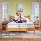 Vesgantti Twin Mattress, 10 Inch Innerspring Hybrid Single Bed Mattress in a Box with Breathable Foam and Pocket Spring, Ergonomic Design, Medium Firm Feel