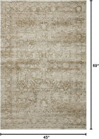 Loloi Amber Lewis Honora Collection HON-01 Khaki/Beige 3'-9" x 5'-9" Accent Rug