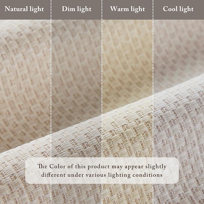 Madison Park Galen Matte Linen Cordless Roman Shades - Fabric Privacy Single Panel Darkening, Energy Efficient, Thermal Insulated Window Blind Treatment, for Home, Living Room Decor, 34" W x 64" H