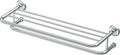 Gatco 5376 Designer II Bathroom Spa Towel Rack, 24", Chrome | Wall Mounted Stainless Steel 26.50" W X 5.68" H X 10" D Towel Holder Rack with Towel Bar for Bathroom