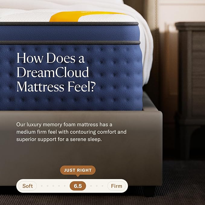 DreamCloud Premier Rest 14" Twin XL Mattress - Luxury Gel Memory Foam - 365 Night Trial - Premium Pressure-Relieving Layers - Forever Warranty - CertiPUR-US® Certified