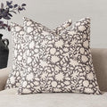 Foindtower Set of 2 Decorative Neutral Floral Throw Pillow Covers Accent Farmhouse Cushion Covers Boho Vintage Pillowcase for Couch Sofa Bedroom Living Room Home Decor,20×20 Inch,Rustic Gray