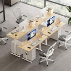 48 x 24 Inch Electric Standing Desk Adjustable Height, Sit Stand Desk, Stand up Desk for Home Office, Computer Workstation (Spliced Desktop,Oak)