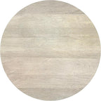 SIMPLIHOME Finchley Solid Mango Wood 18 inch Wide Round Contemporary Side Table in White Wash, Fully Assembled for The Living Room and Bedroom