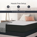 Signature Design by Ashley Limited Edition Firm 12 Inch Hybrid Mattress with Gel Memory Foam and Edge Support for Cool Sleep and Pressure Relief, King, Fiberglass Free, Mattress In A Box