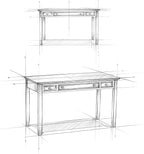 SIMPLIHOME Amherst Desk - 54-Inch Wide Solid Wood Writing Desk in Russet Brown, Transitional Home Office Computer Table for Workspace or Study with 2 Drawers and Flip-Down Keyboard Tray