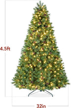 Best Choice Products 4.5ft Pre-Lit Scotch Pine Christmas Tree, Premium Pre-Decorated Artificial Holiday Decor w/ 396 Branch Tips, 2-in-1 White and Multicolor LED Lights, Cordless Setup