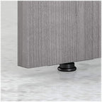 Bush Business Furniture Studio C 72W x 36D Bow Front Desk in Platinum Gray