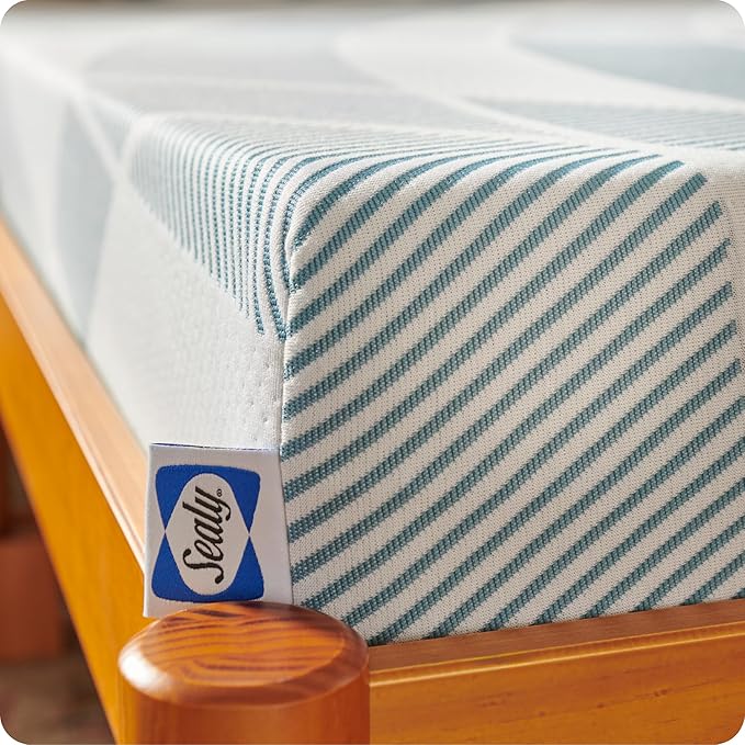 Sealy Dreamlife 8” Foam Mattress-in-a-Box, Twin XL, SealyComfort Gel Memory Foam, Surface-Guard Technology, Breathable Comfort