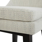 CHITA Bar Height Swivel Barstool with Back Set of 2, FSC Certified Upholstered Bar Stool, 30.7" H Seat Height, Fabric in Ivory